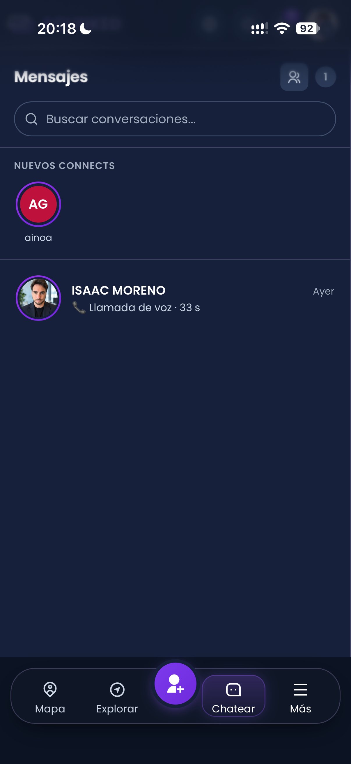 Captura del Directorio PRO en la app de ACLINKED