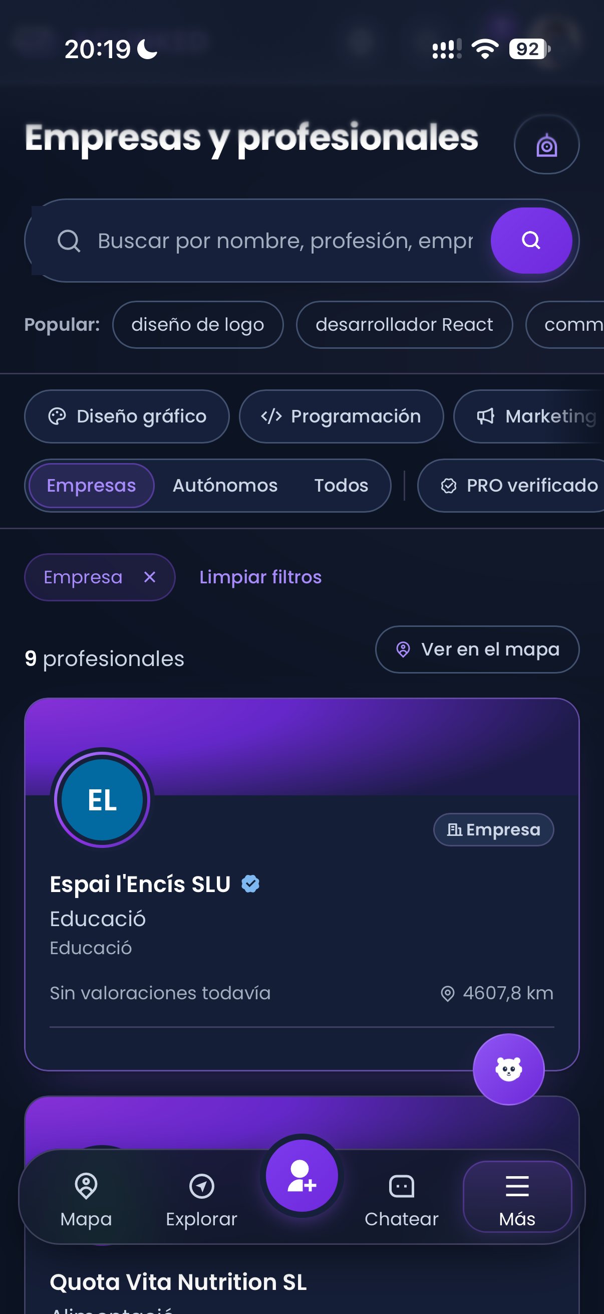 Captura de Eventos en la app de ACLINKED